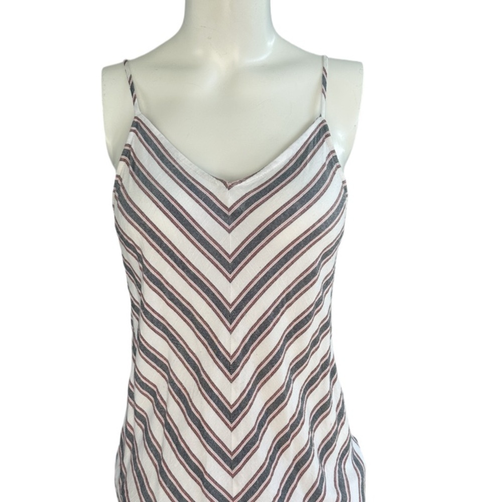 Volcom Striped White and Black Mini Dress